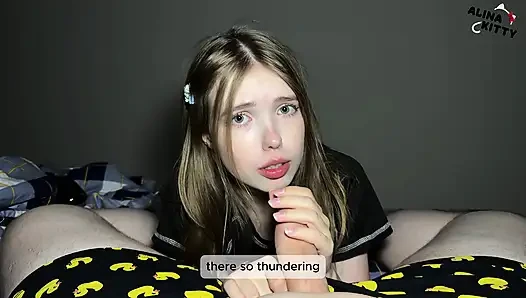 Alt Girl Friend Quietly Hid in Closet Until Stepmom Went to Bed - Then I Fucked Her Good