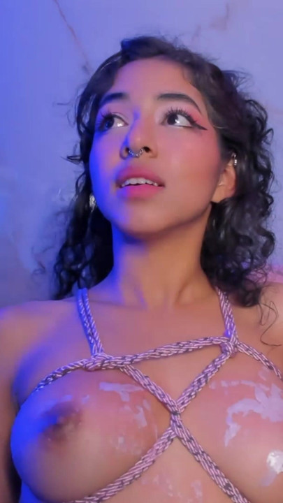 I've been very naughty. I don't listen to my stepfather, and he spanks my butt and breasts very hard.