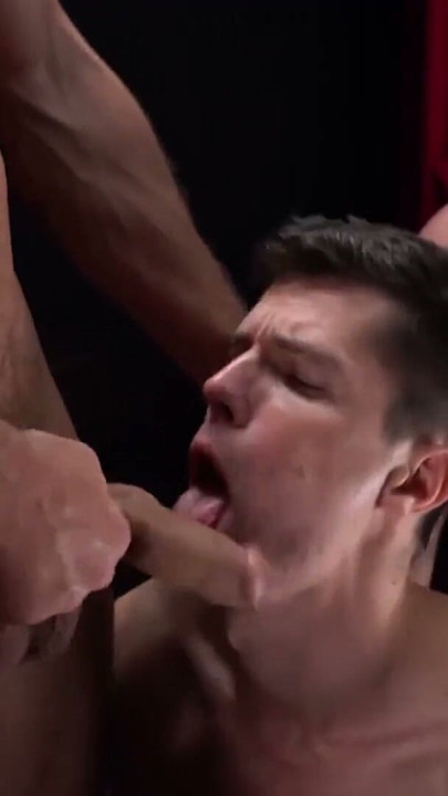 Mormon elders share fresh ass between their big raw dicks | Clip 1