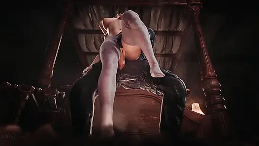 Resident Evil - kerja lembur bareng ashley graham (animasi full hd dengan suara)