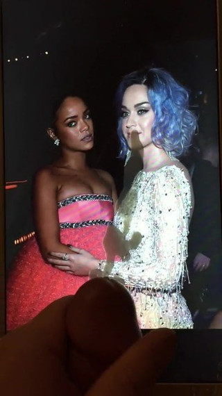 Katy Perry and Rihanna Grammy 2015 Cum Tribute