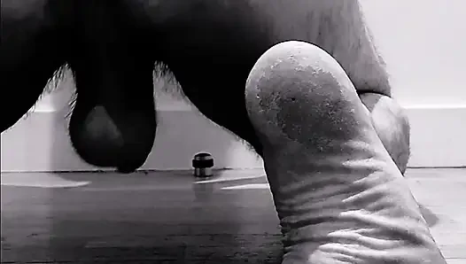 Bakış açısı prostat oyuncağı, ayak tabanları ve ayaklar ile anal eğitim