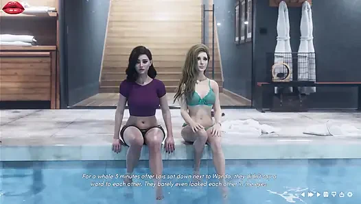 Frau Denvers 17 wanda und Lois verbringen Qualitätszeit zusammen im Swimingpool