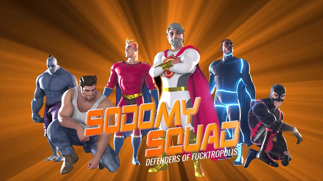 Sodomysquad - Gay Superhero Alpha Saves Vulnerable Twink, Shoves His Hunk Cock into Ass