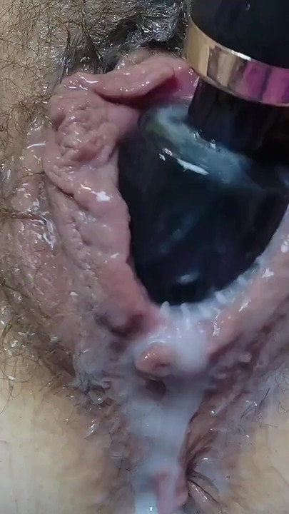 Swollen Pussy Close Up Vibrator Masturbation - Intense Orgasm | Clip 2
