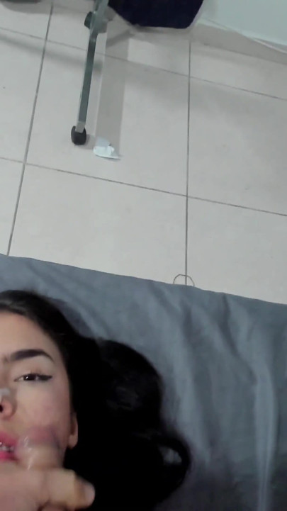 POV Facial, an Old and Perverted Stepfather and His Stepdaughter