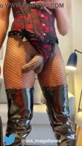 Ebony tgirl Isis big black dick1