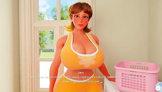 Orta yaşlı seksi kadın Daisy 4k malikanede tüm sahne