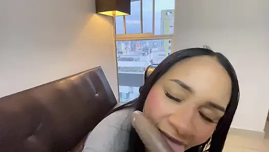 I discover that my sister-in-law does porn and we end up fucking very well in exchange for my silence