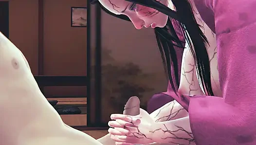 Versi iblis Nezuko - 3D animasi penuh Demon Slayer
