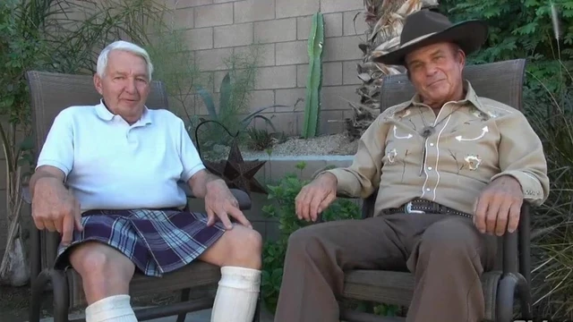 Two hot grandpas have sex