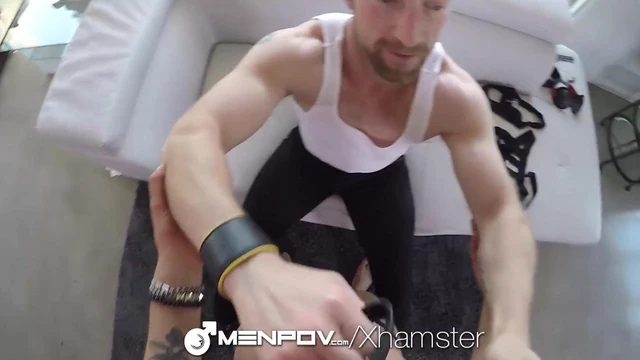 MenPOV Tied Up Dick Sucking Fun Gets Messy