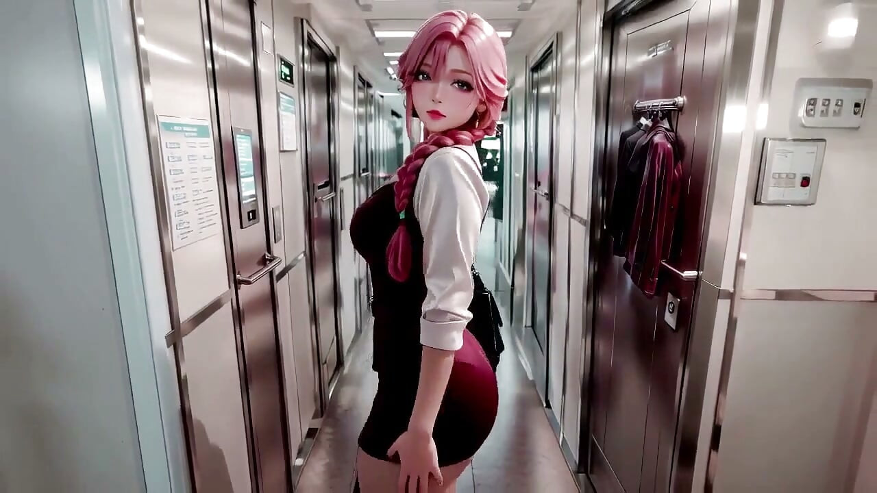 Pink Pony Secretary! Office Private Tease, Can You Handle This Contrast?