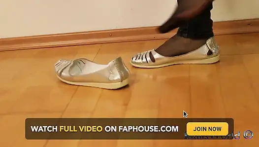 Nylon Soles Worship - Extreme Feet Tease, Dangling & Shoeplay