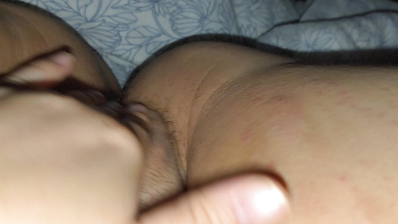 Teen secretly masturbates while boyfriend is next to her