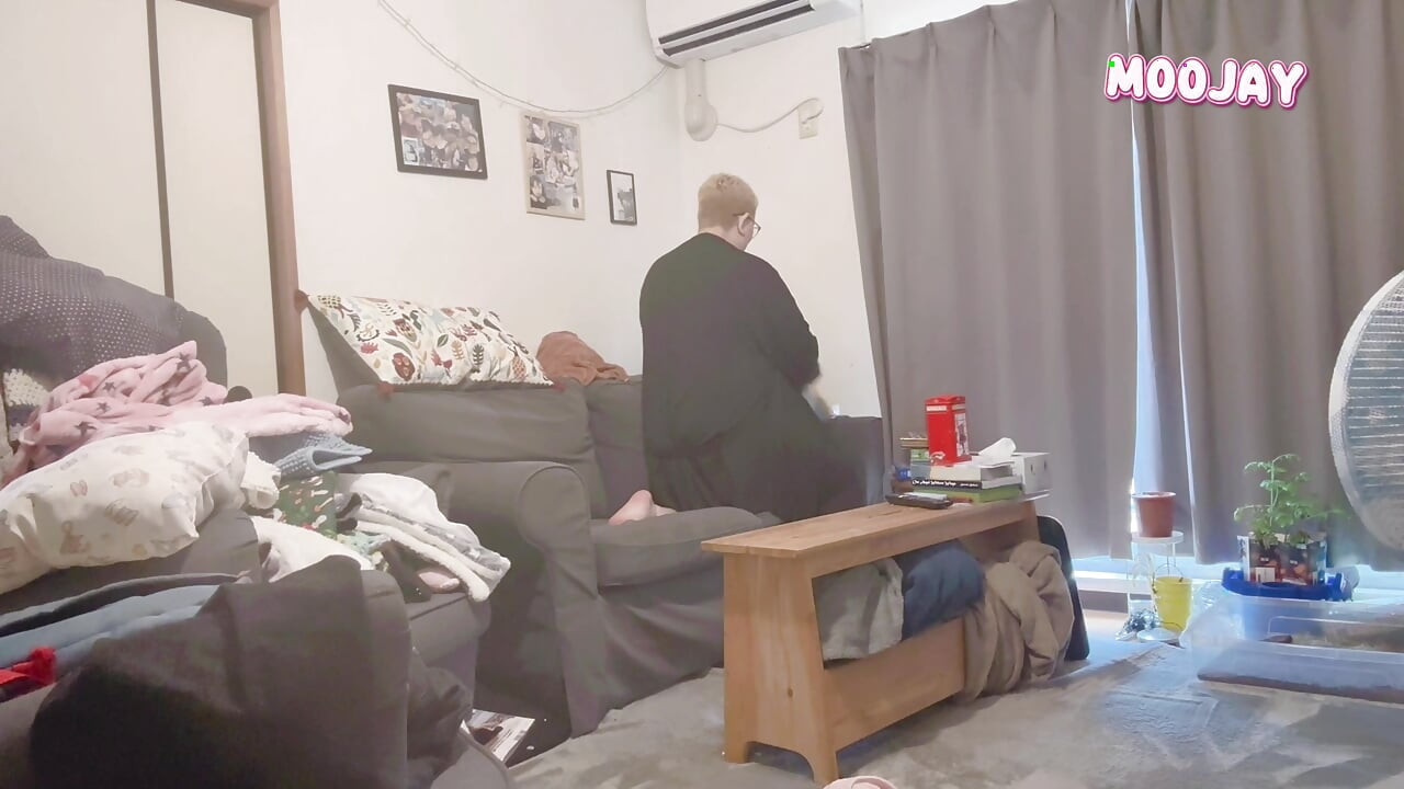 Open Robe Cleaning Boobs out