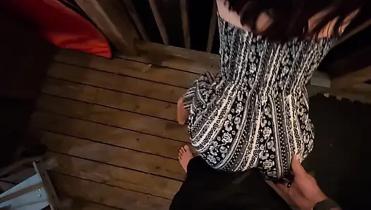 Bouncing Cute Ass on Him