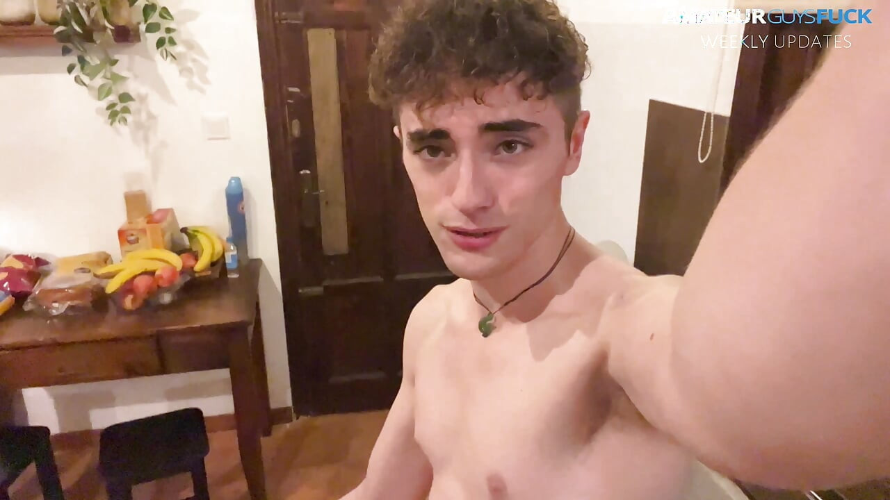 I Let My  Friend Fuck Me Raw in the Kitchen Just Because It Turns Us On That You're Watching...