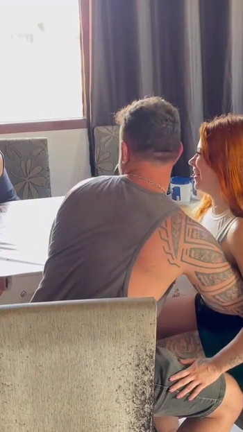 Memorable moment from "Breakfast at home ends in sex and couple swapping."