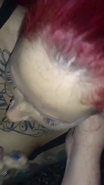 Emotional moment from "Real German Redhead Street Hooker Give Stranger Public Blow"