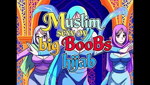 Başörtüsü ve büyük göğüslü Müslüman kız sevişti.