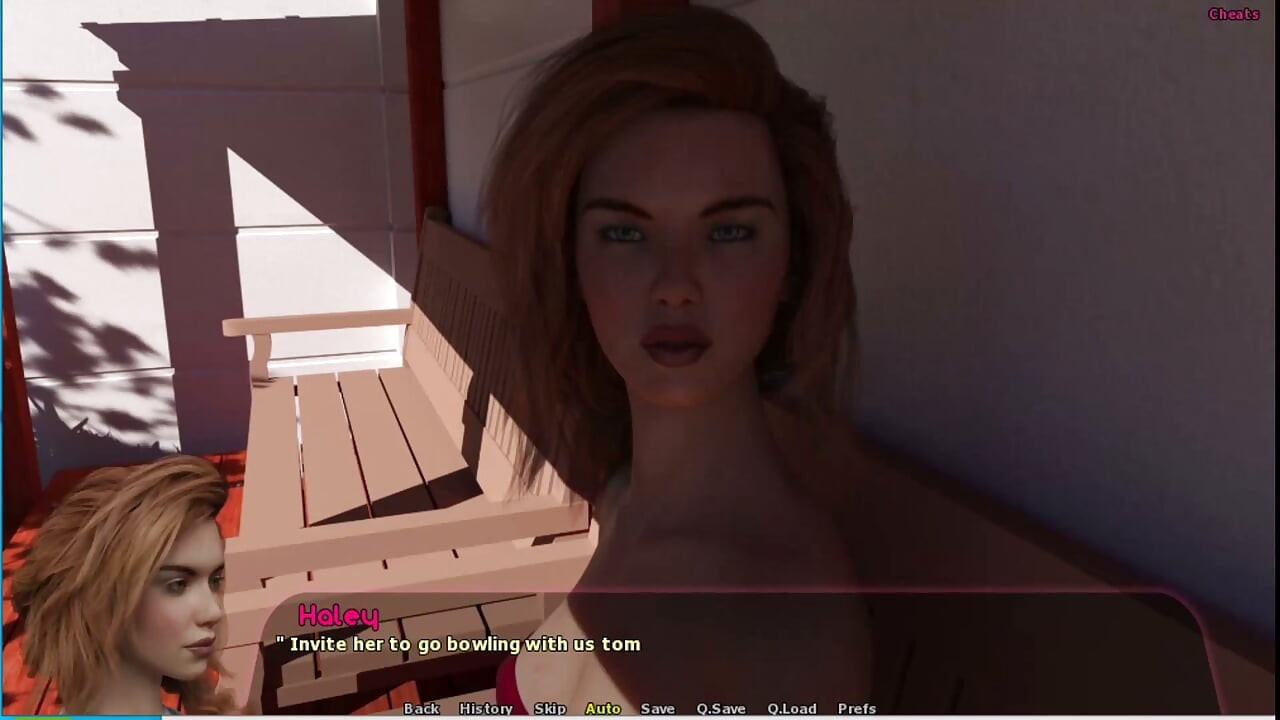 Haley Story #12 - Haley gave Johannes a blowjob. Hayley, Mr Andrew and Johannes went out and Johannes fucked Hayley hard