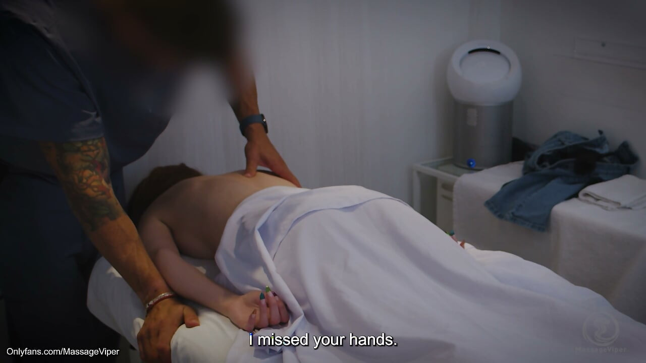 Cute girlfriend goes to the spa for a massage and gets more than she bargained for