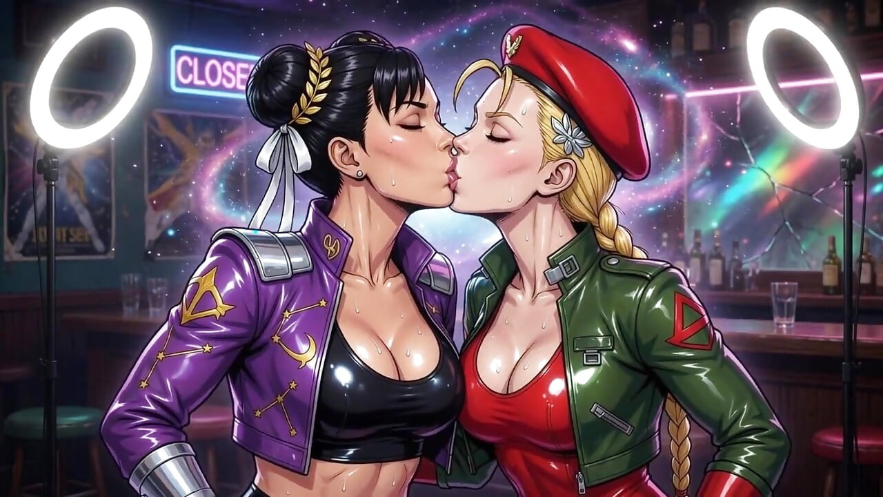 Η Cammy και ο Chun Li φιλιούνται Ai