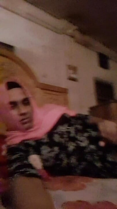 Asian hot Hijabi Shemale masterbation for her