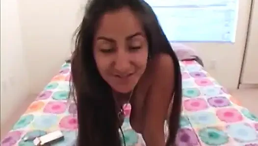 Pretty Brunette with a Nice Huge Rack Gets Her Pussy Stuffed with Dick