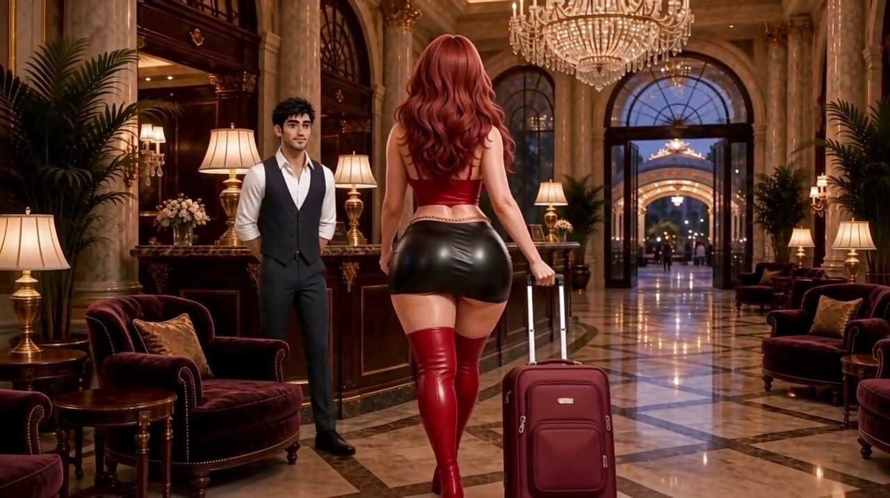 Seksualna gošća sa hotelskom uslugom, nije mu dala da ode (AI generisano)