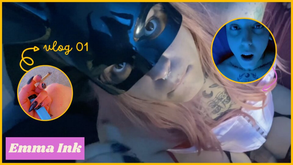 Emma ink vlog ep01 - 日复一日，口交，打手枪，肛交和内射