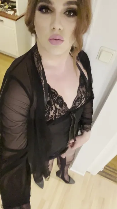 Sissy Crossdresser playing alone