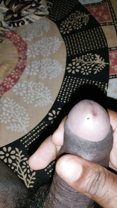 Indian boy jerking his dick with oil