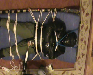 Straitjacket, restraining, NeonWand and enjoying