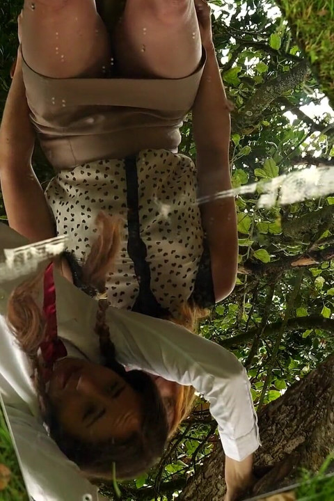 Lesbian Detention Diaries Part 3: Mila Almost Reveals Their Secret Relationship and Gets Caned by Pure Lucie