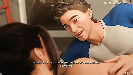 Alexis sonunda onu sakinleştirdikten sonra Sue ile ateşli bir yüzleşme yavaşça tutkulu sekse dönüşüyor - çarpıcı görseller oyunu