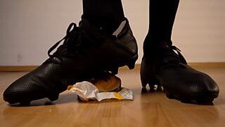 Zapatos de fútbol con hamburguesa con queso extrema trituradora talla 15