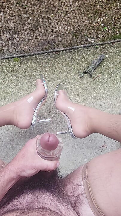 Cumming on My Pretty Nylon Feet