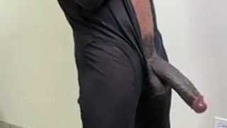Mature black with huge cock