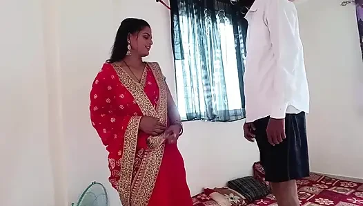 The electrical shop owner came to Riya Bhabhi's house to put a bulb when Riya Bhabhi grabbed his penis and started sucking it and did it