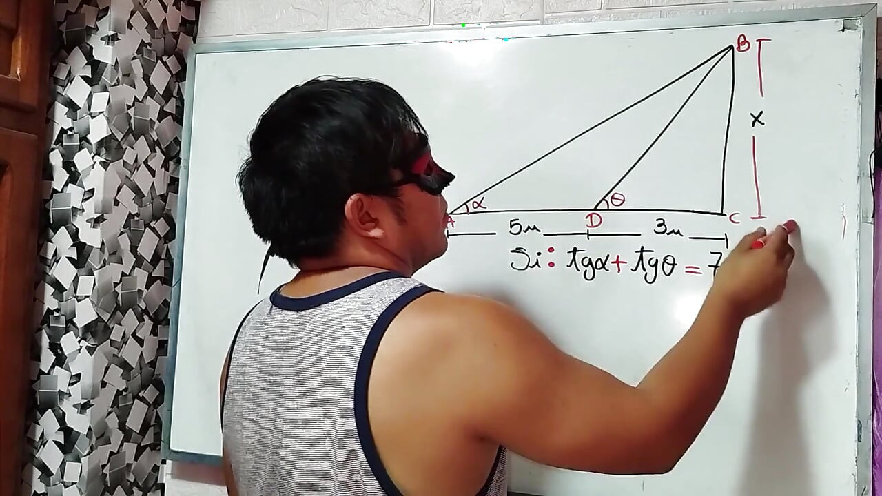 27 Trigonometry Calculate the Height and Area of the Triangle - Sexual Mathematics - Azaghal Soul