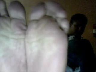 Straight guys feet on webcam #72