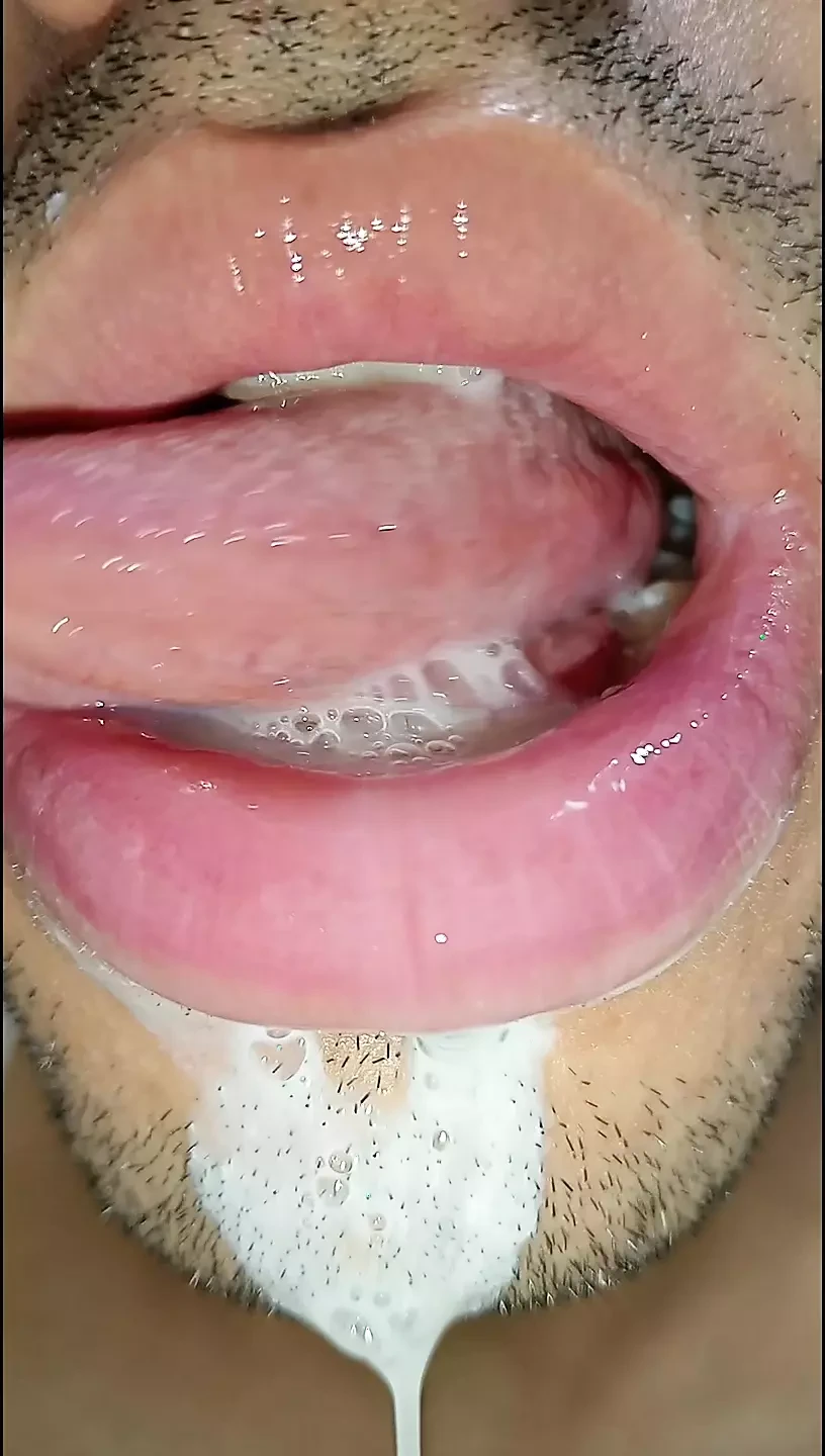 Cum in my mouth, play with your cum, and swallow it, sexy, femboy, trans, gay naughty, tongue, sloopy, six pack, fitness teen