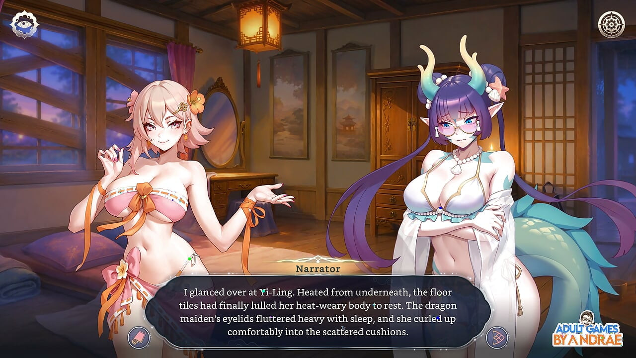 Harem Fantasy - Bikini Tales DLC Gameplay Part 1: Scena H de sex Cowgirl cu Xulang
