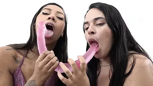 The Party Was Bad, but I Took My Friend Home, Sucked Her Pussy and She Fucked My Big Ass with a Thick Dildo