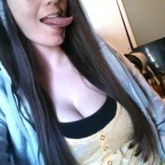 Ashley Skyy long tongue