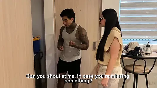 Cleaning girl discovers her boss and they end up in deep cleaning
