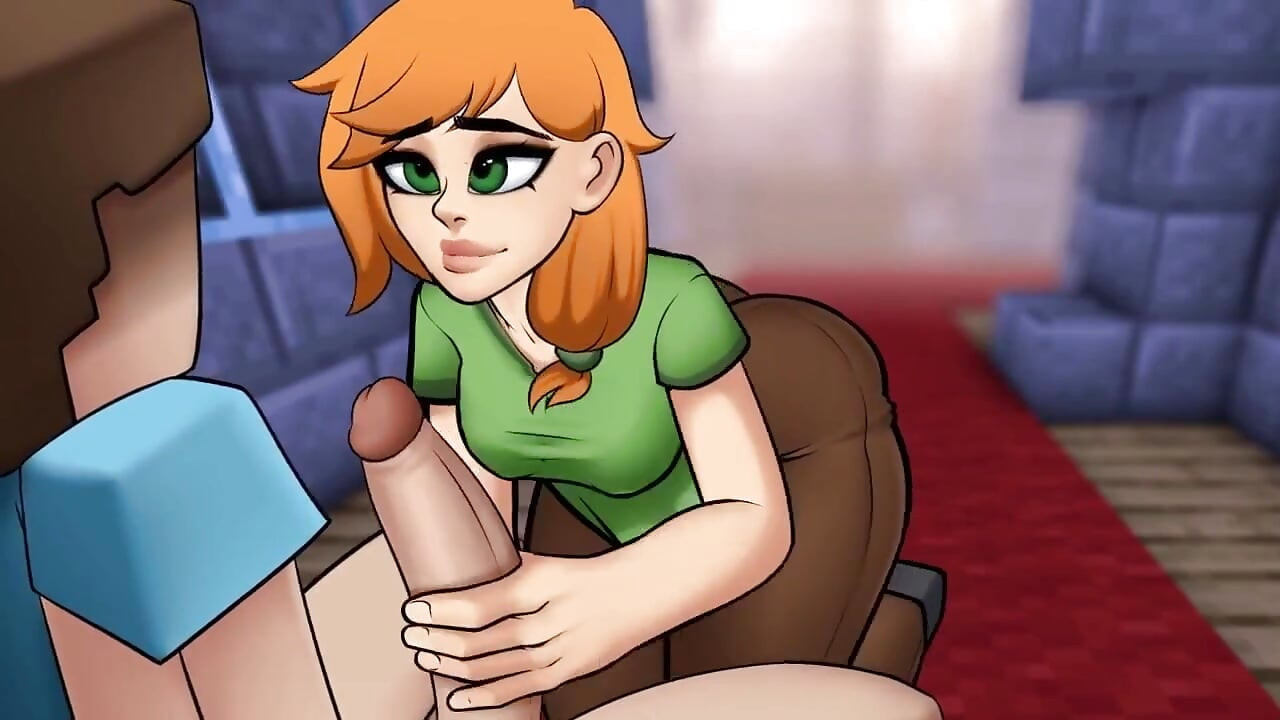 Minecraft Hentai Horny Craft - Part 2 - Alex Handjob by Loveskysan69