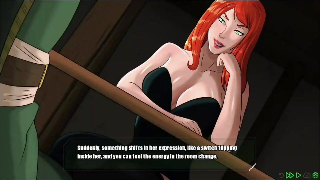 Mary Jane rubs her foot on Doom's Monster cock in footjob - doomination gameplay